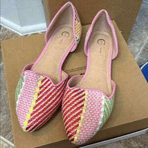 Cato Multicolor Woven Flats